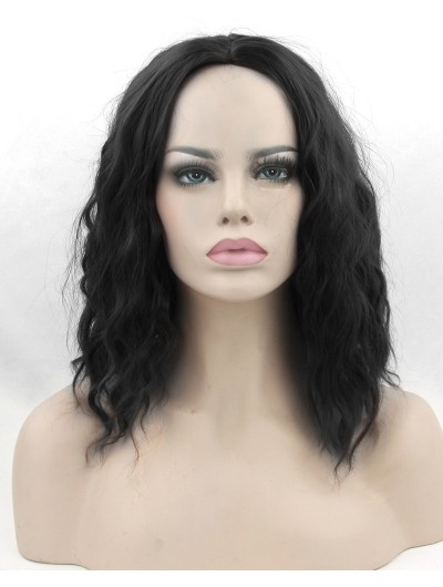 Curly BOBO Wigs Short Women Synthetic Hairpiece Heat Resistant Fiber Party Hair Piece