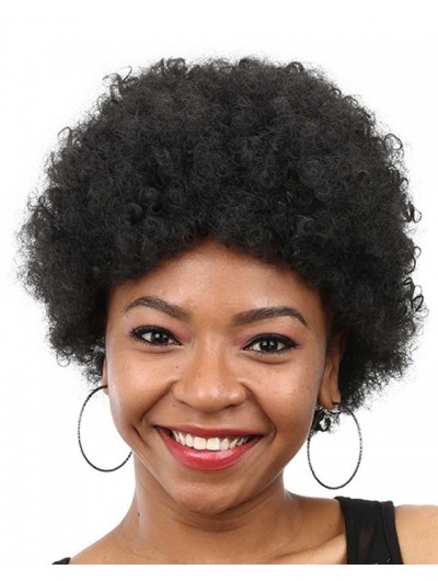 Synthetic Short Wigs for Black Women Curly Afro Kinky 