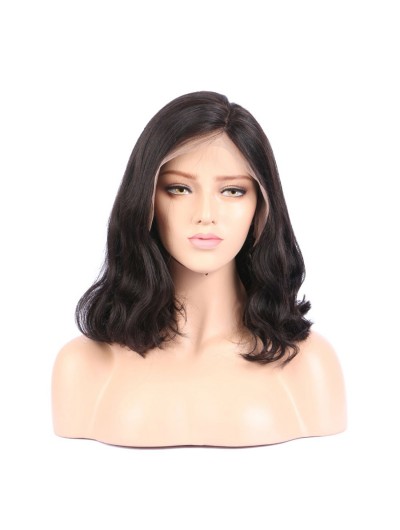Full Lace Human Hair Wigs With Baby Hair Natural Black For Black Women