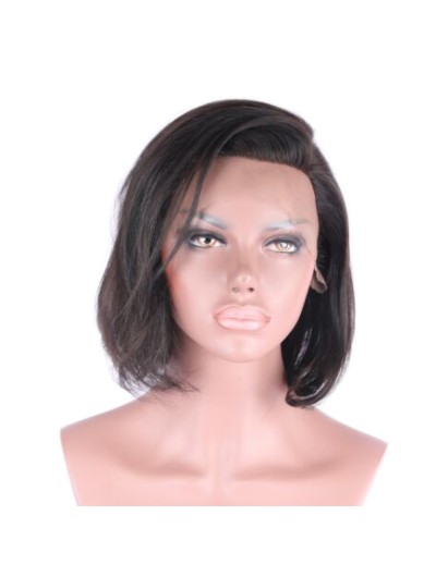 Human Hair Bob Wigs for Black Women Full Lace Wig 130 Density Silky Straight Hair