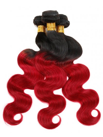 7A Red Hair Bundles Brazilian Virgin Hair Body Wave 1b/red Human Hair