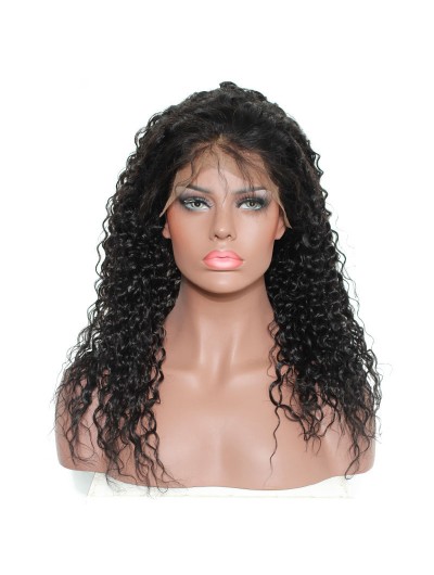 Full Lace Human Hair Wigs 130% Density Wavy Brazilian Remy Hair With Baby Hair