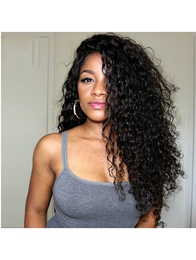Human Hair Wigs Kinky Curly Front Lace Wigs