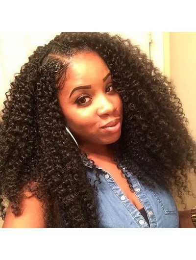 Human Hair Wigs 180% High Density Brazilian Curly Full Lace Wigs For Black Women 