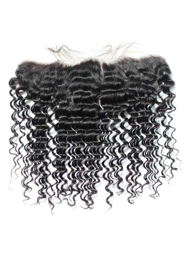 8A Premium 4 x 13 Lace Frontal Malaysian Hair Deep Wave