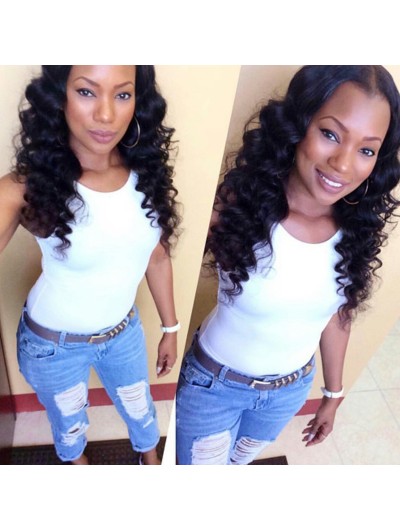 Loose Wave Human Hair Wigs Black Women Full Lace Wigs With Baby Hair Lace Wigs