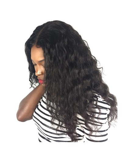 Full Lace Human Hair Wigs For Black Women Loose Wave With Baby Hair