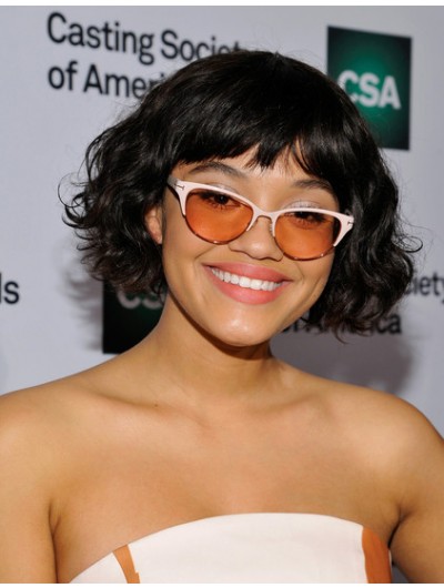 Kiersey Clemons Curled Out Bob Wig