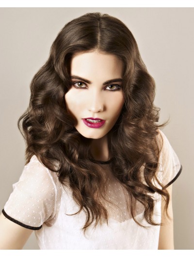 Vintage Hairstyles Long Synthetic Hair Wig